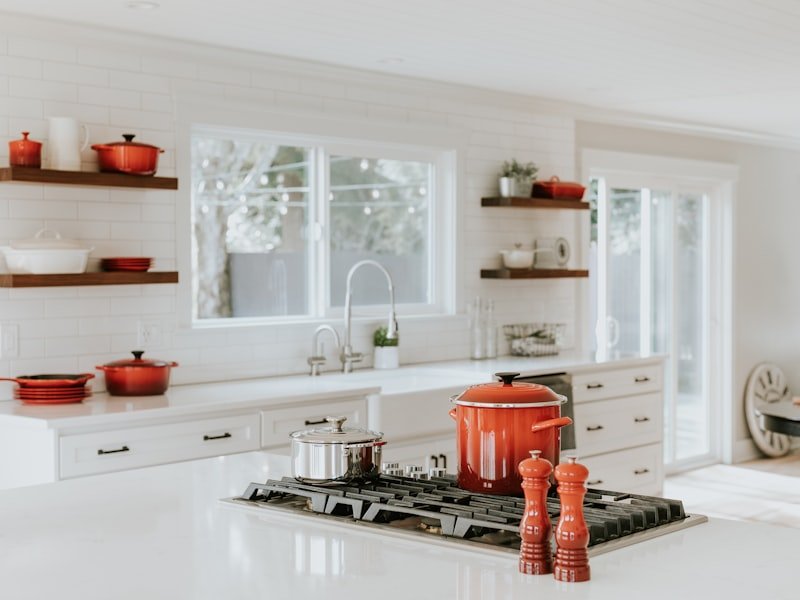 Toronto kitchen with a quartz island and open shelving — sample selection environment